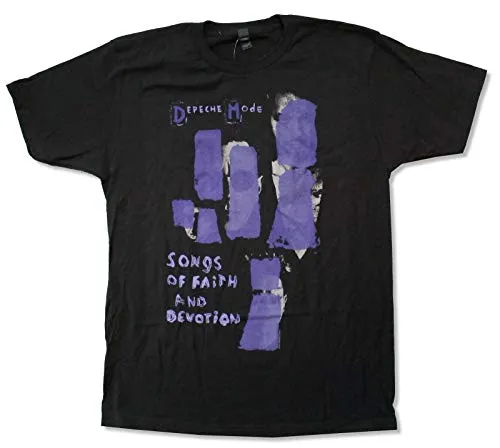 Depeche Mode Songs of Faith & Devotion Black T Shirt New Official