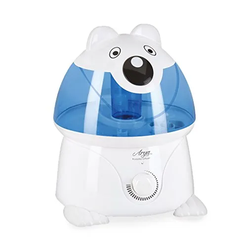 Arya HD Umidificatore per Bambini Panda, Bianco, 22x24x30 cm