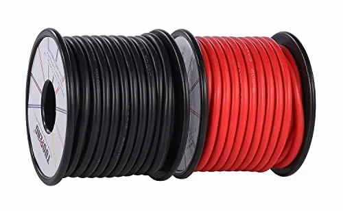 TUOFENG Filo di silicone calibro 12 da 20 metri [10 m nero e 10 m rosso] Filo da 12 AWG cavo di collegamento con cavo flessibile Filo di rame stagnato Resistenza alle alte temperature