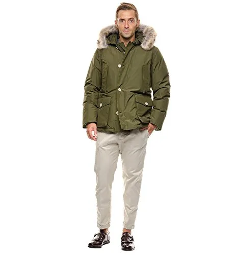 WOOLRICH Artic Parka Anorak Flo Olive Green EU WOCPS2211 (X-Large, Flo Verde Olive)