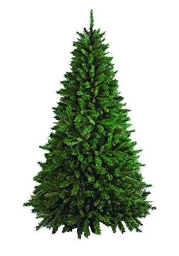 DMORA Albero di Natale "Riccardo", Altezza 180 cm, Extra folto, 723 rami, effetto Reale, verde, 110 x 110 x 180 cm