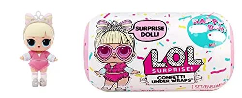 L.O.L. Surprise!-Confetti Under Wrap-Bambola da collezione con 15 sorprese, abiti e accessori di moda-Serie 2-Regalo perfetto per bambini dai 3 anni in su, 576440C3