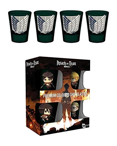 GB Eye LTD, Attack On Titan, Symbols, bicchierini colorati Premium