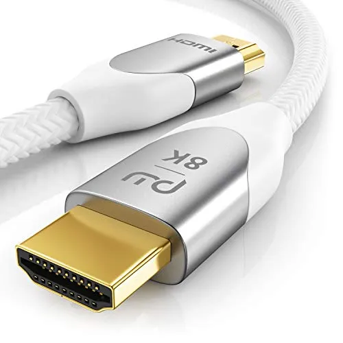 50 cm - Cavo HDMI 8K 2.1 - 8K @ 60Hz 4K @ 120Hz DSC - HDTV 7680 x 4320 - UHD II - HDMI 2.1 2.0a 2.0b - 3D - HDR - ARC - HDCP 2.2 - Compatibile con PS4 pro PS5 digital Xbox x series – 0,5 metri
