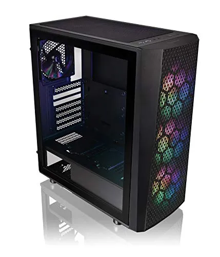 Thermaltake CA-1L7-00M1WN-03 - Thermaltake Versa J24 Tempered Glass ARGB Edition Mid-Tower PC Gehäuse / Caso del PC , Nero