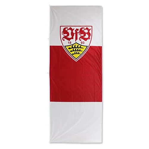 VfB Stuttgart Bandiera 150 x 400 cm; Formato verticale, bianco/rosso, Taglia unica