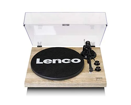 Lenco LBT-188 Pı Giradischi Con Trasmissione Bluetooth Porta Usb, Marrone (Wood)