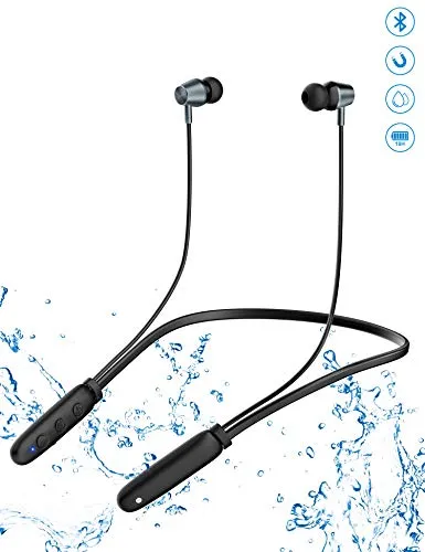 Cuffie Bluetooth Sport, Hotsea Auricolari Wireless in Ear con 18 Ore di Tempo di Utilizzo, Cuffie Bluetooth 5.0 In-ear con Qualità Audio HD, IPX7 Impermeabili, Microfono Incorporato, CVC 8.0, Bass