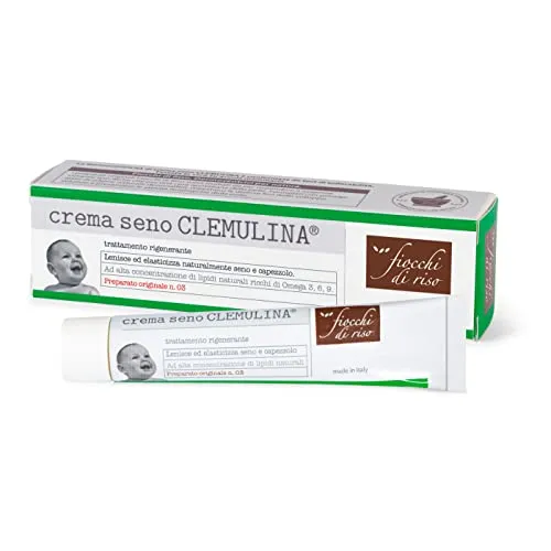 Fiocchi di Riso - Crema seno CLEMULINA - 15ml - ALLATTAMENTO - Lenisce ed elasticizza seno e capezzolo, previene irritazioni e screpolature.