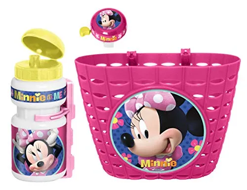 Stamp K862508 - Cestino + Campanello Minnie, Colore: Rosa