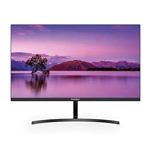 Thomson M24FC12401 - Monitor IPS Full HD da 24" (58 cm) (HDMI, 60 Hz, 14 ms, 178°, Ufficio e grafica), colore: Nero