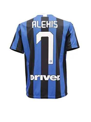 L.C. SPORT SRL Maglia Inter Alexis Sanchez 7 Replica Autorizzata 2019-2020 Bambino (Taglie-Anni 2 4 6 8 10 12) Adulto (S M L XL) Leggere Note (6/7 Anni)