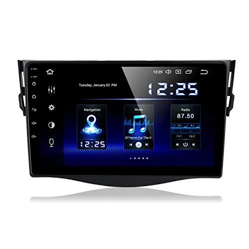 Dasaita 9" Android 9.0 Autoradio Bluetooth Vivavoce per Toyota RAV4 RAV4 2009 2010 2011 2012 Stereo Auto con Schermo DSP 4G RAM 64G ROM GPS DAB+ Carplay USB Wifi Controllo del Volante