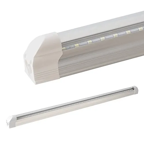 LEDVero T5 LED Tubo integrato trasparente in bianco freddo 60cm - Plafoniera LED