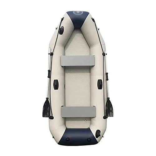 BZLLW Kayak Gonfiabile, Kayak Pieghevole, 2-Person Kayak Gonfiabile Set con Barca Gonfiabile, Pescatore e ricreativo Sit on Top Light Weight Pesca Kayak