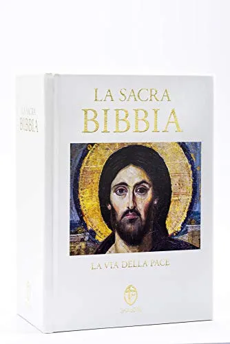 La Sacra Bibbia. La via della Pace. Edizione a caratteri grandi in ecopelle bianco