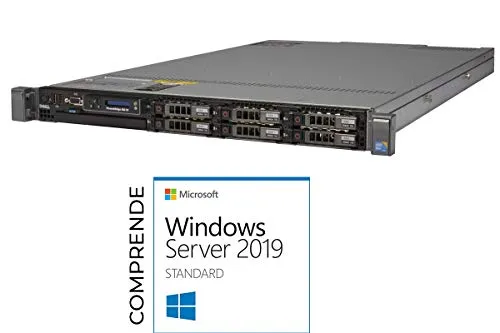 DELL POWEREDGE R610 2xIntel Xeon QuadCore Processor E5620 32GB DDR3 Reg, HDD 2X 600GB SAS 2.5", Rack 1U, 2xLAN1000, H700 Raid Controller, Windows Server 2019 Standard(Ricondizionato Certificato)