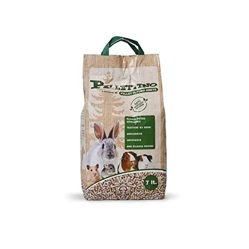 pellettino lettiera 7 LT Pellet di Puro Abete per Coniglio Nano roditori criceti Anallergico, trattiene Gli odori Ecologica Assorbente biodegradabile