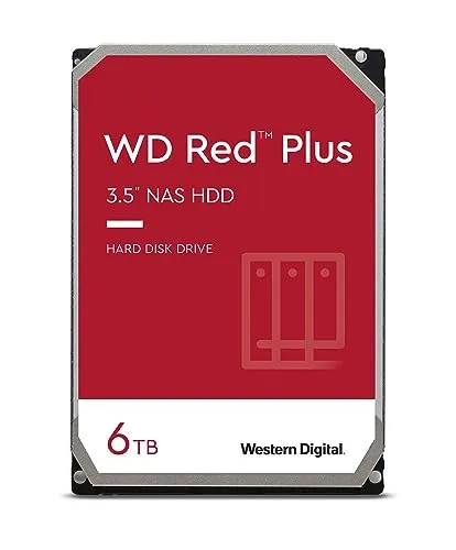 Western Digital WD Red 6 TB NAS hard disk interno 3.5", 5400 RPM Class, SATA 6 Gb/s, CMR, 64 MB Cache, WD60EFAX