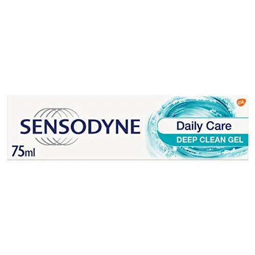 Sensodyne Sensitive Dentifricio, Gel Daily Care Deep Clean, 75 ml o Sensodyne Deep Clean Gel Sensitive Dentifricio, Gel per la cura quotidiana, 75 ml