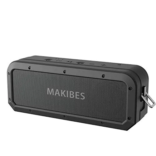 Makibes Cassa Bluetooth Impermeabile 40W, Altoparlante Bluetooth Senza Fili Portatile Speaker Waterproof IPX7,Effetti Tri-Bass, NFC, Tempo di Riproduzione di 18 Ore, per Smartphone, Computer