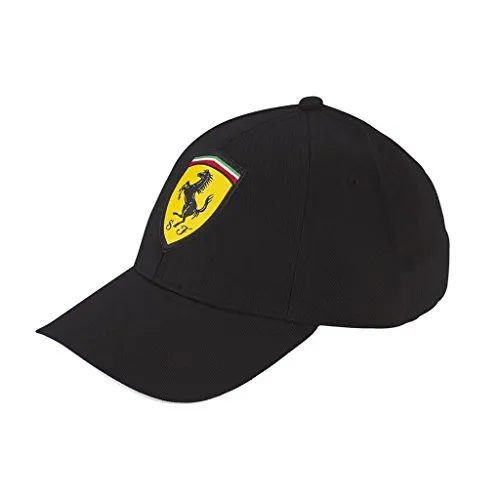 Ferrari Black Shield classico cappello regolabile W/chiusura in velcro