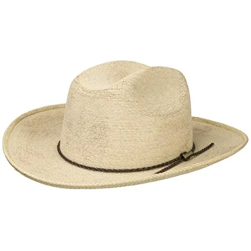 Stetson Cappello di Paglia Western Mexican Uomo - da Sole Estivo Primavera/Estate - M (56-57 cm) Natura