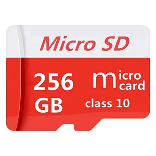 Genericce - Scheda Micro SD SDXC ad alta velocità da 256 GB/512 GB/1024 GB, classe 10, con adattatore incluso 256 GB