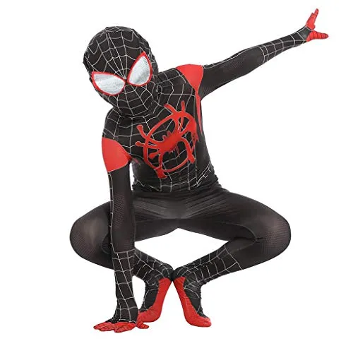 TOYSSKYR Costumi Elastici per Costumi di Halloween con Tuta Elasticizzata New Age Spider-Man ( Colore : Nero , Dimensioni : XL )