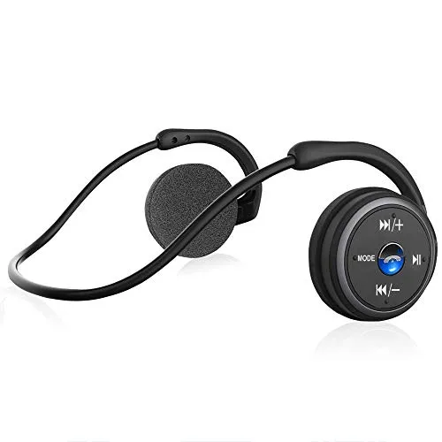 Cuffie Bluetooth Sport Bass+, Auricolari Bluetooth Sport Supporto Scheda Micro SD e Radio FM Pieghevole Leggeri, Cuffie Bluetooth Senza Fili HiFi Stereo Pieghevoli Portatile con Mic