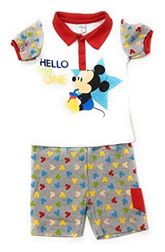 Set Topolino Disney per neonato in cotone con pigiama, per bambini rosso 24 mesi