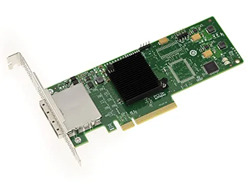 Kalea Informatique - Scheda controller PCIe 2.0 SAS + SATA, 6 GB, 8 porte esterne, OEM SAS 2008, High e Low Profile