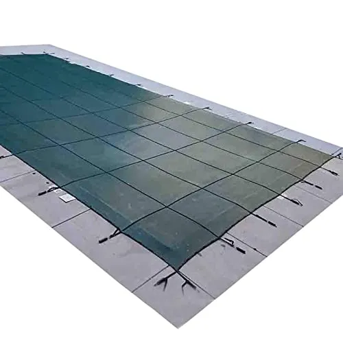 Telo Copertura Piscina Invernale Copertura Di Sicurezza Per Piscina Interrata, Maglia Verde Telo Per Piscina Fuori Terra Invernale A Prova Di Polvere Resistente, Rettangolo Panno Solido Della Piscina