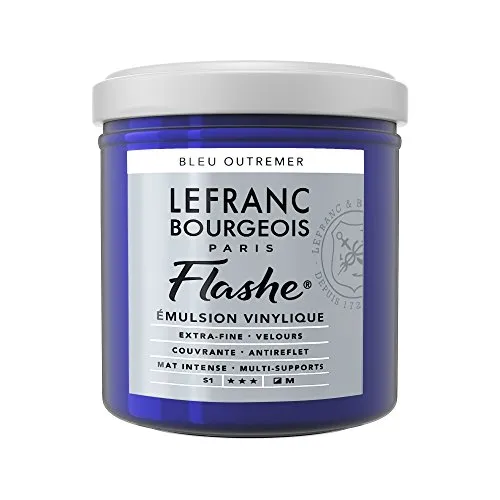 Lefranc & Bourgeois – Vinile acrilico colore, Extra Fine in vinile colore per artisti, blu oltremare, 125ml Tube - Vinylfarbe