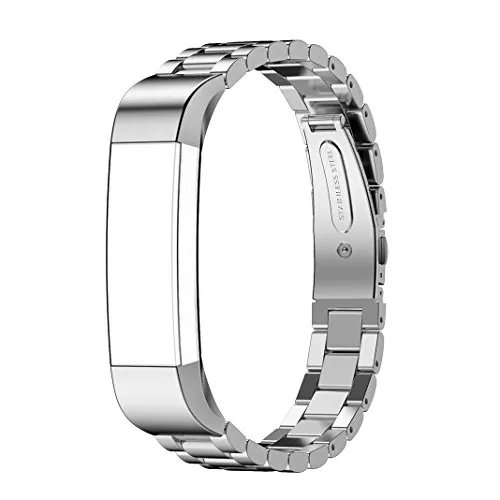 Angolf Compatibile con Fitbit Alta Cinturino Acciaio Inox, Alta Fitbit HR Smart Watch Bracciale in Metallo Regolabile Cinghie di Ricambio con Fibbia per Fitbit Alta/Alta Fitbit HR Fitness Accessories