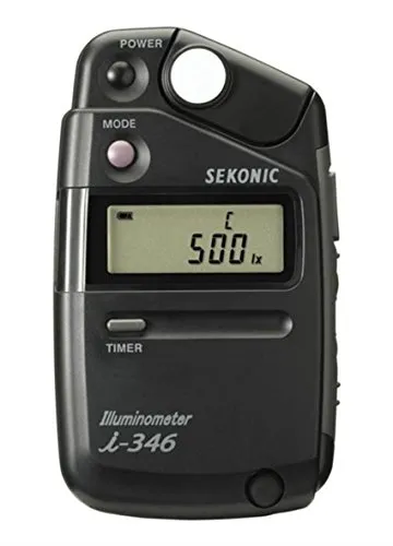Sekonic SE I346 Esposimetro Serie Luxometro Lettura Ambiente e Flash per Fotografia, Nero