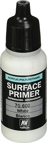 Vallejo- Surface Primer poliuretanico da 17 ml, Colore Bianco, (Confezione da 1), 70600
