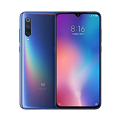 Xiaomi Mi 9-6.99"Smartphone AMOLED (4G, Octa Core Qualcomm SD 855 2,8 GHz, 6 GB di RAM, 64 GB di memoria, 12 + 48 + 16 MP Triple Camera, Android) colore blu oceano