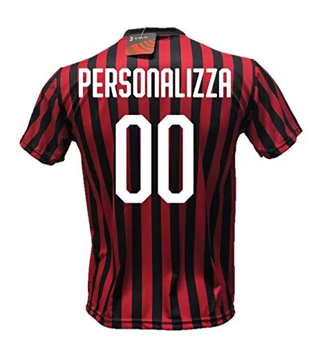 DND DI D'ANDOLFO CIRO Maglia Calcio Milan Personalizzabile Replica Autorizzata 2019-2020 Taglie da Bambino e Adulto. Personalizza con Il Tuo Nome o Il Nome del Tuo Giocatore Preferito. (XL (Adulto))