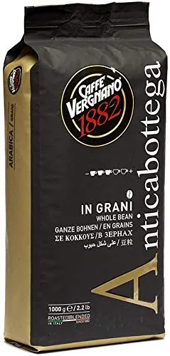 1 kg Caffè Vergnano Antica Bottega Grani 100% Arabica. Coffee Beans Arabica 100%