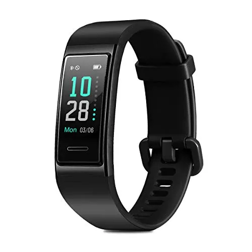 CHEREEKI Fitness Tracker, Orologio Fitness Bluetooth Impermeabile IP68 Uomo Donna con Cardiofrequenzimetro, Contapassi con Calorie e Cronometro per iPhone Android (Nero)