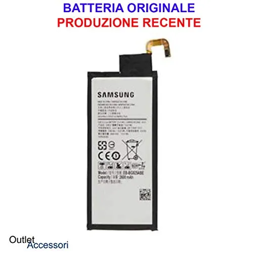 Batteria Pila Interna Compatibile Per Samsung Galaxy S6 EDGE G925 G925F SM EB-BG925ABE EB-BG925ABA ANNO 2018 Ricambio per Cellulare
