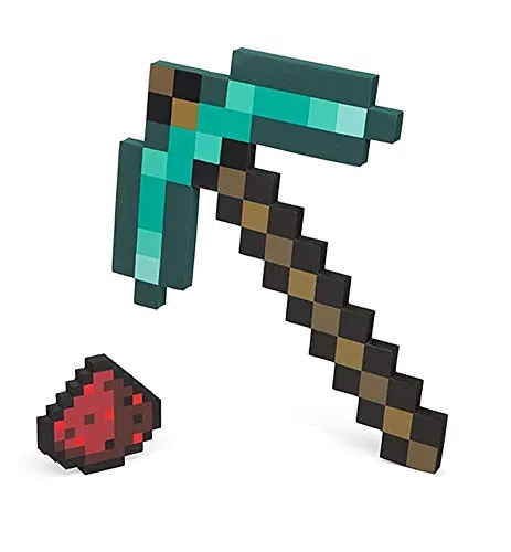 Minecraft - Piccone Diamond Pickaxe & Redstone Dust