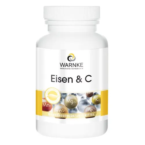 Ferro e Vitamina C 14mg - 250 capsule - Con vitamina B12 e biotina