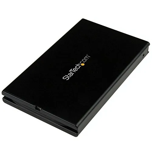 Startech.Com Box Case Esterno Sata SSD/Hdd USB 3.1, 10 Gbps da 2.5" con Cavo USB-C Integrato, Drive Portatile USB-C