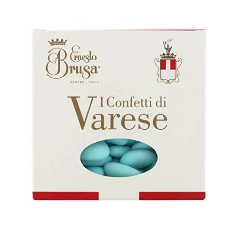 Ernesto Brusa Confetti Classici con Mandorla d'Avola di Calibro Piccolo, Azzurri - Linea Avola Mimosa - 500 g