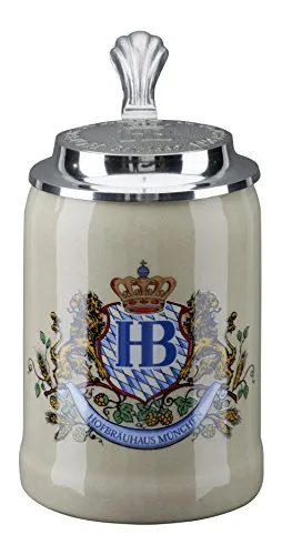 Boccale da Birra tedesco Relief Monaco di Baviera Hofbräuhaus München HB 0,5 litri King Werk KI 1000057