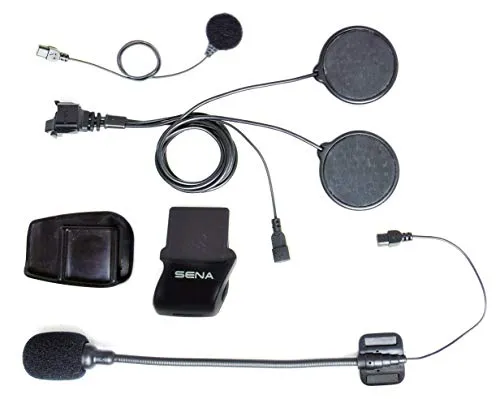 Sena SMH5-A0313 Kit Morsetto Casco Per Bluetooth SPH10-FM Cuffie Stereo e Interfono, Nero