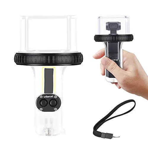 Custodia impermeabile ULANZI OP-10 OSMO Pocket tascabile da 60 metri Custodia per conchiglia subacquea per accessorio fotocamera DJI OSMO Pocket tascabile con giunto cardanico