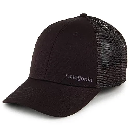 Patagonia Small Text Logo LoPro Trucker Hat - Berretto Unisex Adulto, Unisex - Adulto, Berretto, 38183, Nero, Taglia Unica